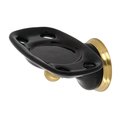 Kingston Brass BA9116BB Water Onyx Toothbrush & Tumbler Holder, Brushed Brass BA9116BB